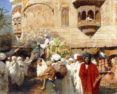 Uma rua em Jodphur, na Índia, de Edwin Lord Weeks