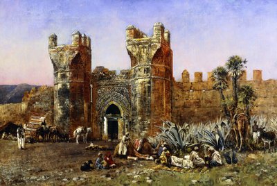 No portão de Selá, passado e presente, c.1878 de Edwin Lord Weeks