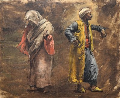 Estudo de duas figuras, ca. 1878. de Edwin Lord Weeks