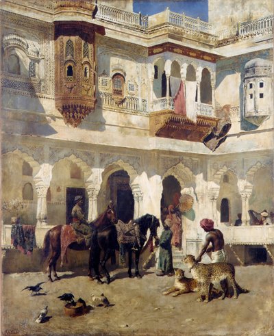 O Rajah Começando em uma Caçada, ca. 1885 de Edwin Lord Weeks