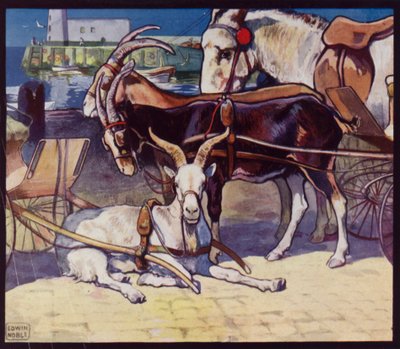 Carros de cabra (cor litho) de Edwin Noble