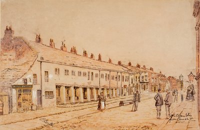 The Shambles, from Church Street, c.1891-1917 (aguarela sobre papel) de Edwin Robert Beattie