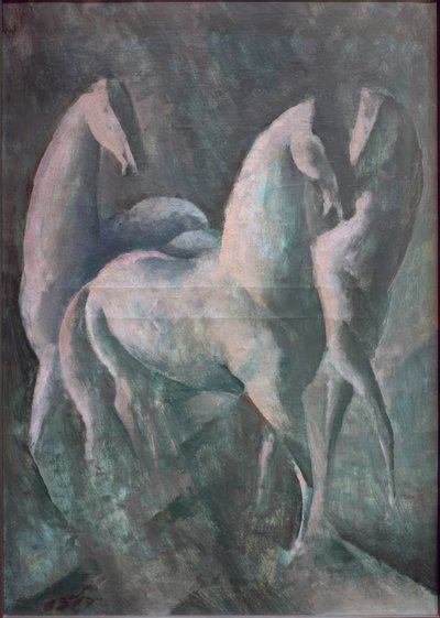 Drei Pferde von Edwin Scharff