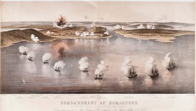 Bombardeio de Bomarsund, 1854 de Edwin Thomas Dolby
