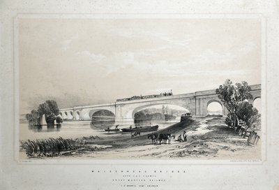 Ponte de Maidenhead sobre o Tamisa, Great Western Railway de Edwin Thomas Dolby