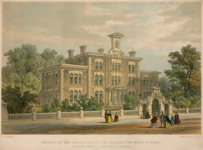 Escolas da Sociedade de Londres para Ensinar Cegos a Ler, Avenue Road, Regent&39;s Park, Londres de Edwin Thomas Dolby
