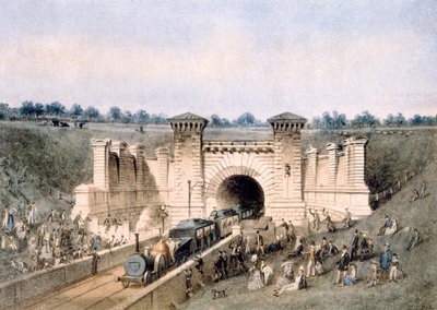 O túnel ferroviário de Primrose Hill, (wc) de Edwin Thomas Dolby