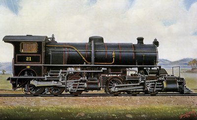 Locomotiva a vapor nº 21. Entre os mongóis: Mallet Compound Service nas montanhas Khingan, Pequim - Kalgang Railway de Edwin Thomas Rudd