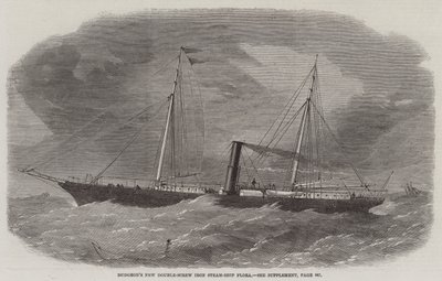 Nova Flora de Navio a Vapor de Ferro de Parafuso Duplo de Dudgeon de Edwin Weedon