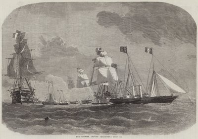 Sua Majestade deixando Cherbourg de Edwin Weedon