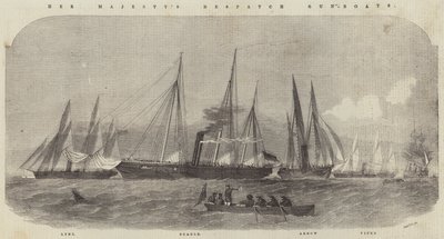 As lanchas de armas, o lince, o lebreiro, a flecha e a víbora de sua majestade de Edwin Weedon