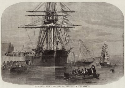 Visita de Sua Majestade à Resoluta do Navio Ártico, em Cowes Harbour de Edwin Weedon