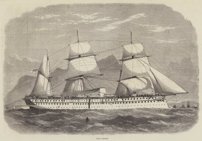 Índia e o Príncipe de Gales, HMS Serapis de Edwin Weedon