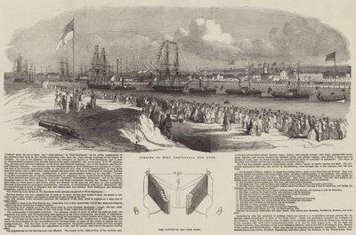 Abertura do West Hartlepool New Dock de Edwin Weedon