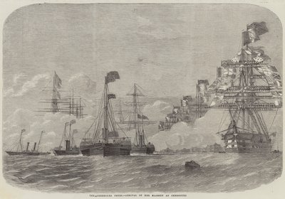 O Cherbourg Fetes, chegada de Sua Majestade em Cherbourg de Edwin Weedon