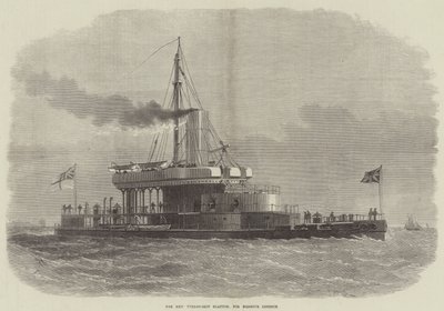O novo Turret-Ship Glatton, para Harbor Defense de Edwin Weedon