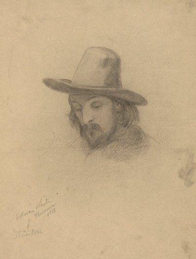 Edward Winslow, esboço para a assinatura do pacto na cabine do Mayflower de Edwin White