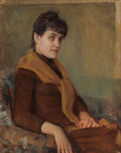 Retrato de noivado de Saimi de Eero Järnefelt