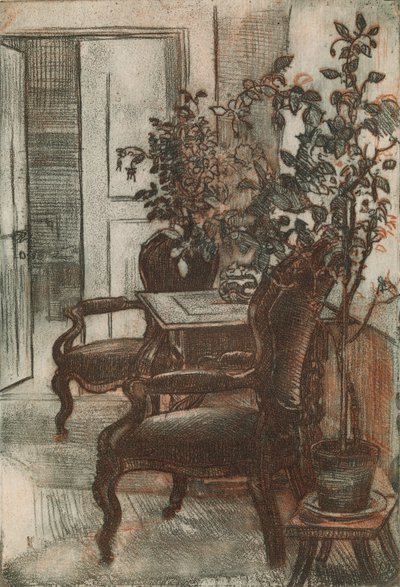 Interior do Suviranta de Eero Järnefelt