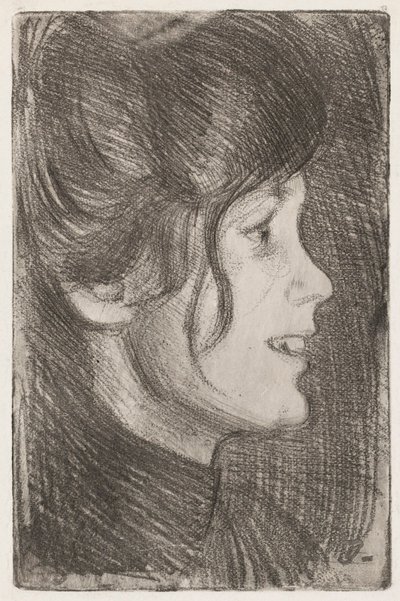 Retrato de uma Jovem (Anni Swan) de Eero Järnefelt