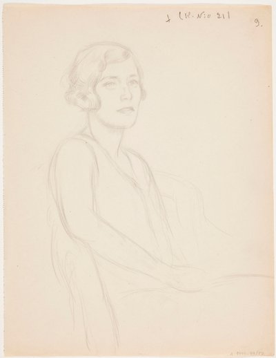 Retrato de uma jovem mulher de Eero Järnefelt