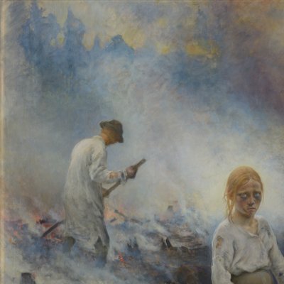 Sob o jugo (Queimando o mato) de Eero Järnefelt