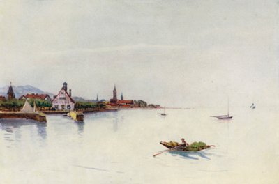 O Reno: Bregenz, Boden See, Lago de Konstanz (litografia a cores) de Effie Jardine