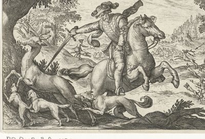 Hertenjacht
Jachtscènes (título da série)
Icones Venantum Species Varias Representantes (título da série) de Egbert Jansz.