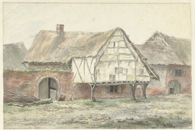 Fazenda com uma parede de Egbert van Drielst