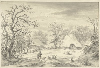 Paisagem de Inverno de Egbert van Drielst
