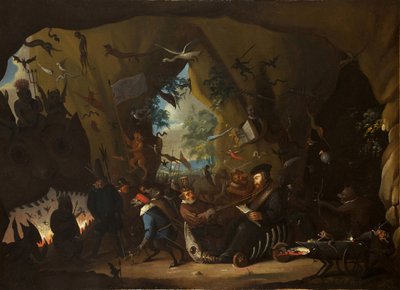 Calvin no Inferno de Egbert van Heemskerk the Younger