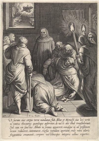 Exumação do corpo de Tomás de Aquino
A vida de São Tomás de Aquino (título da série) de Egbert van Panderen