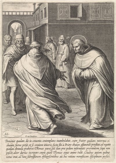 Tomás de Aquino em Bolonha A Vida de São Tomás de Aquino (título da série) de Egbert van Panderen