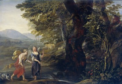 Tobias e o anjo de Eglon Hendrick van der Neer