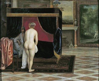 A mulher de Kandaules descobre o esconderijo de Gyges de Eglon van der Neer