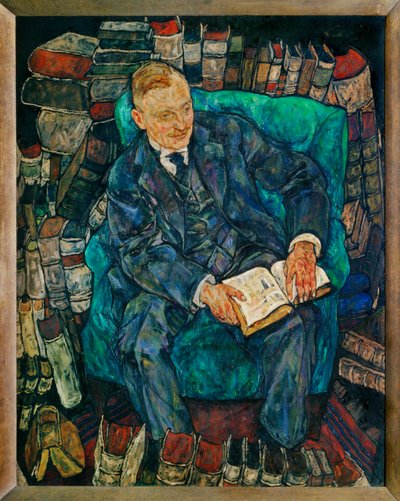 Bildnis Dr. Hugo Koller ... (pintura sobre tela) de Egon Schiele