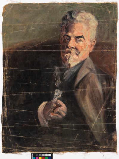 Retrato de Leopold Czhiaczek de Egon Schiele