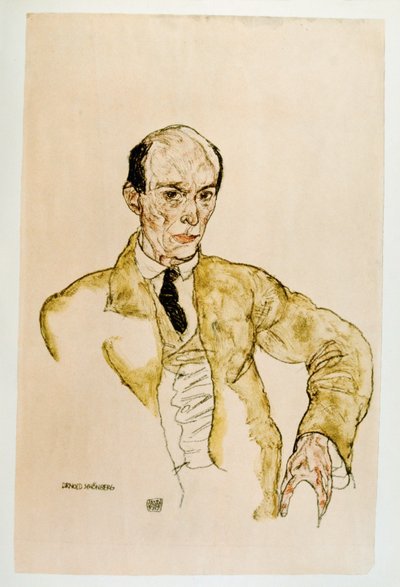 Compositor Arnold Schoenberg, Komponisty Arnolf Schoenberg Guache, ... (guache) de Egon Schiele