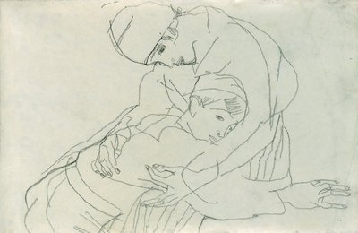 Abraço, 1914 de Egon Schiele