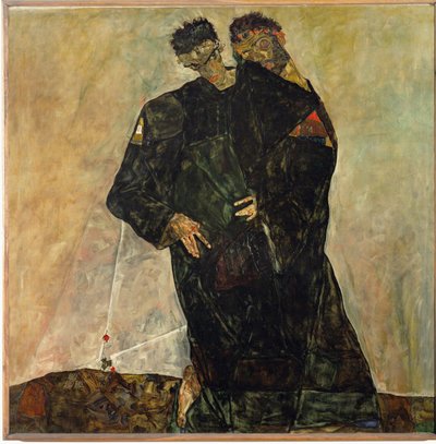 Eremitas. Egon Schiele e Gustav Klimt (óleo sobre tela) de Egon Schiele