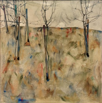 Árvores carecas de Egon Schiele