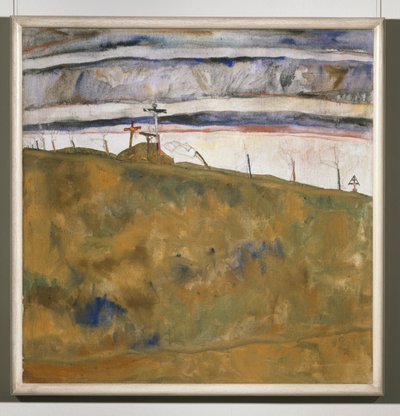 Kalvarienberg (pintura sobre tela) de Egon Schiele