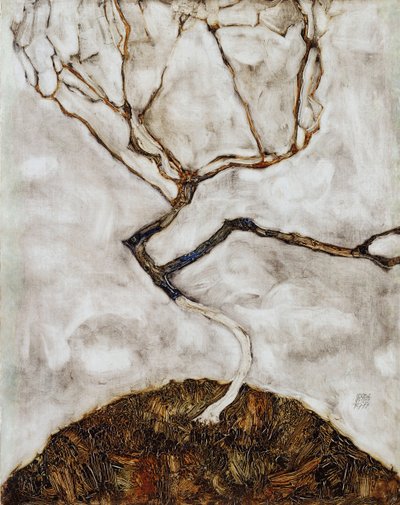 Pequena árvore no final do outono de Egon Schiele