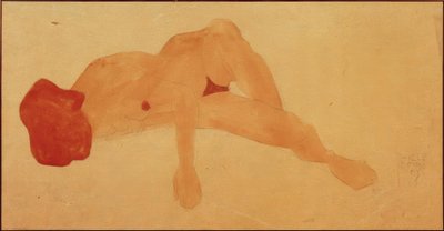 Mentindo nu feminino de Egon Schiele