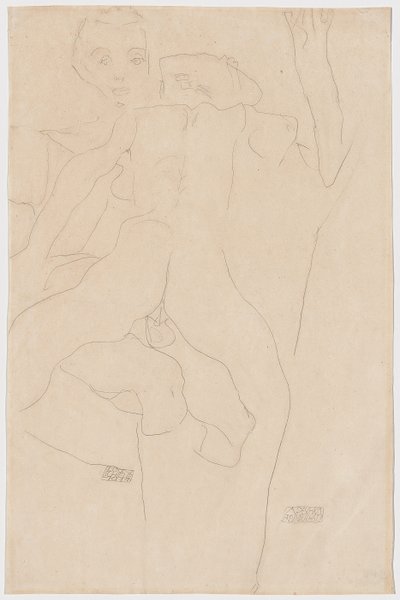 Amantes; Casal apaixonado, 1911 de Egon Schiele
