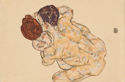 Homem mulher de Egon Schiele