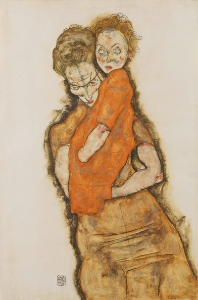 Mãe e filho de Egon Schiele