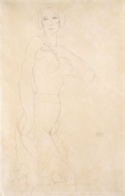 Menina nua, 1912 de Egon Schiele