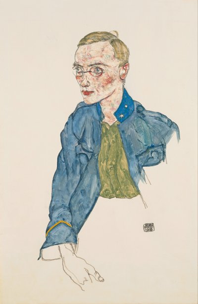 Lance-cabo voluntário de um ano, 1916 de Egon Schiele
