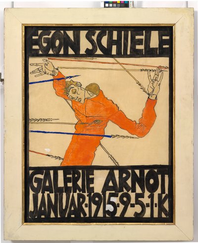 Cartaz da exposição de Egon Schiele na Galeria Arnot de Egon Schiele